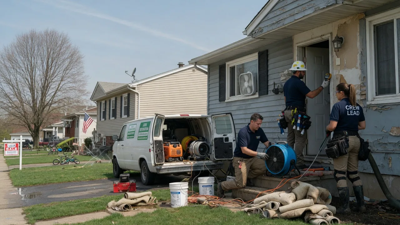 Flood Cleanup in Bells, TX near me