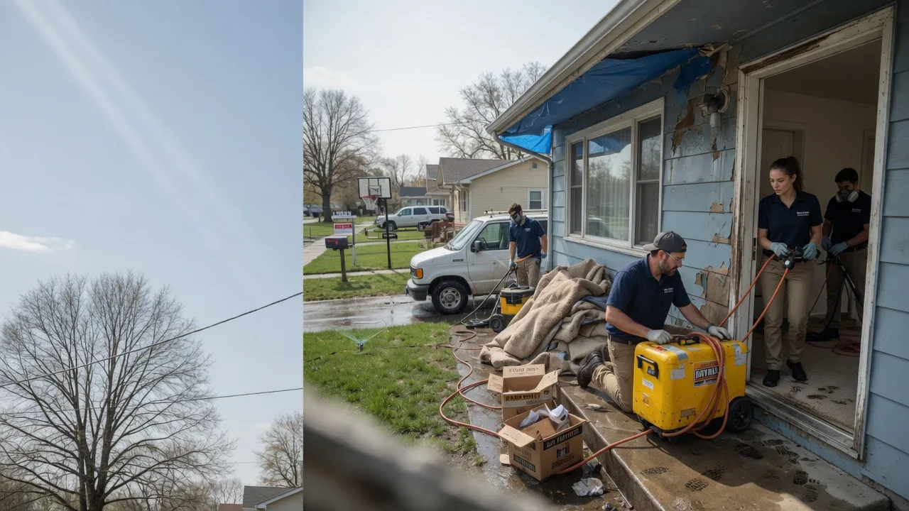 Basement Flood Cleanup in Bells, TX near me